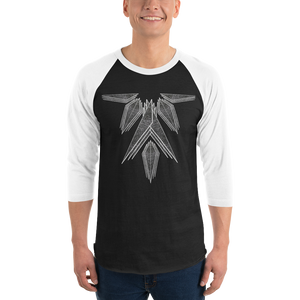 3/4 sleeve raglan shirt